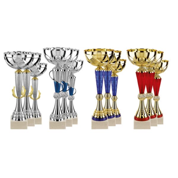 Lot de 12 coupes  Hauteur : 34cm
