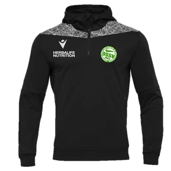 Sweat à capuche 1/4 zip avec poches ISHTAR ( 2 couleurs au choix )