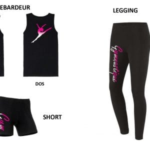 Pack Débardeur + legging + Short