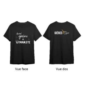 T-shirt enfant modèle fille graine de gymnaste 100 % coton ( 2 couleurs au choix )