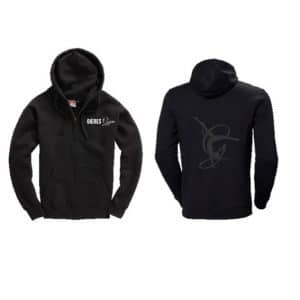 Sweat à capuche garçon avec full zip et poches téléphone